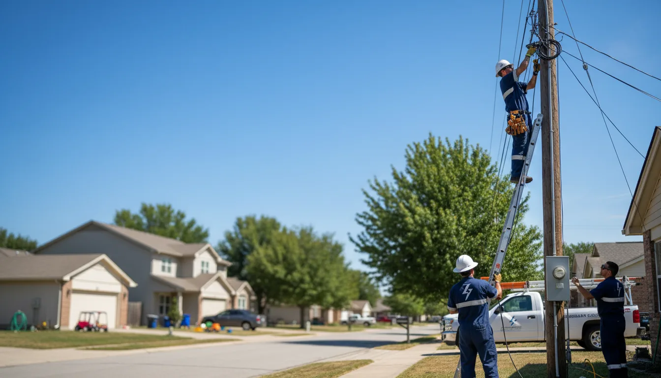Residential electrician providing installation services in Cuervo, NM